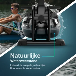 Flowsense Roeimachine Zwart