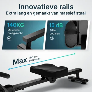 Flowsense Roeimachine Zwart