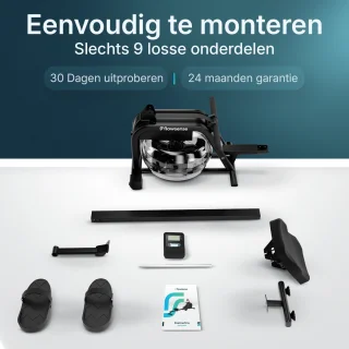 Flowsense Roeimachine Zwart