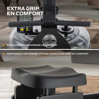 Fluid Rower Apollo Plus Roeimachine Black