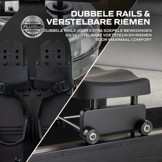 Fluid Rower Apollo Plus Roeimachine Black