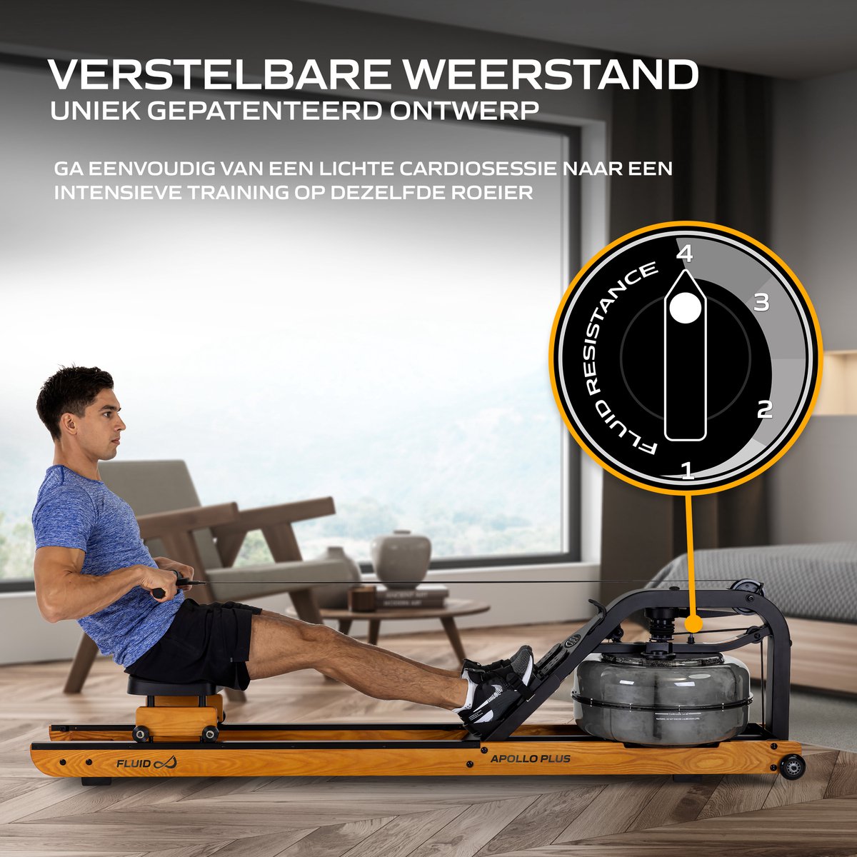 Wat vinden we goed aan de Fluid Rower Apollo Plus Roeimachine Opklapbaar