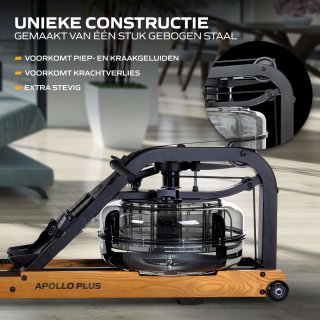 Wat vinden we goed aan de Fluid Rower Apollo Plus Roeimachine