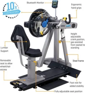 Fluid Rower E850 Club Roeitrainer Zilver