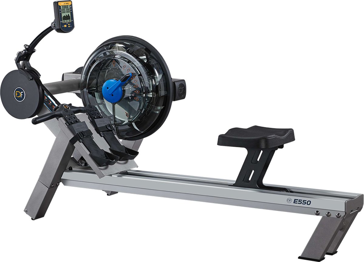 De Fluid Rower Evolution E550 Roeitrainer Zilver in één oogopslag