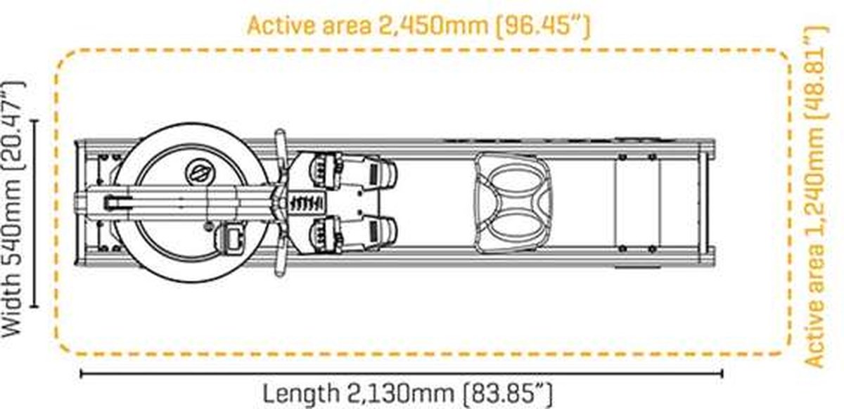 Fluid Rower Mega Pro XL Roeimachine