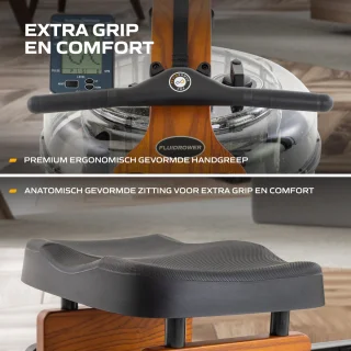 Fluid Rower Viking 3V Roeitrainer Opklapbaar Bluetooth
