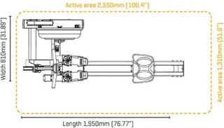 Fluid Rower Vortex VX-3 Roeitrainer Zilver