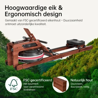 JASPORT R3 Eikenhouten Opvouwbare Roeimachine