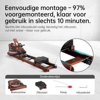 JASPORT R3 Eikenhouten Opvouwbare Roeimachine