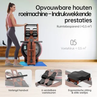 JASPORT R3 Eikenhouten Opvouwbare Roeimachine