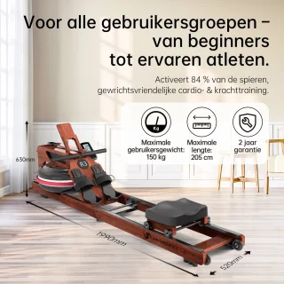JASPORT R3 Eikenhouten Opvouwbare Roeimachine