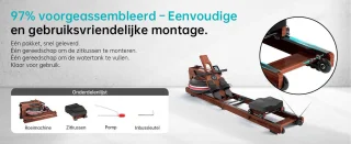 JASPORT R3 Eikenhouten Opvouwbare Roeimachine