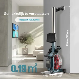 JMZR® Inklapbare Roeitrainer Blauw