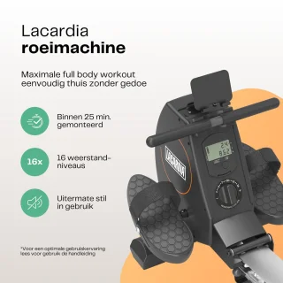 LaCardia Magnetische Roeitrainer Met Display Inklaarbaar