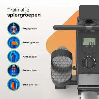LaCardia Magnetische Roeitrainer Met Display Inklaarbaar