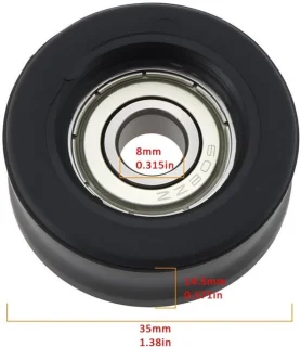 Lager 608ZZ rollager nylon/staal