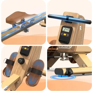 Luxe Magnetische Roeimachine voor Thuis – Bluetooth & LCD – Max 150 kg