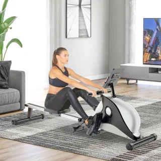 Magnetische opvouwbare roeimachine met LCD-scherm en weerstandsaanpassing
