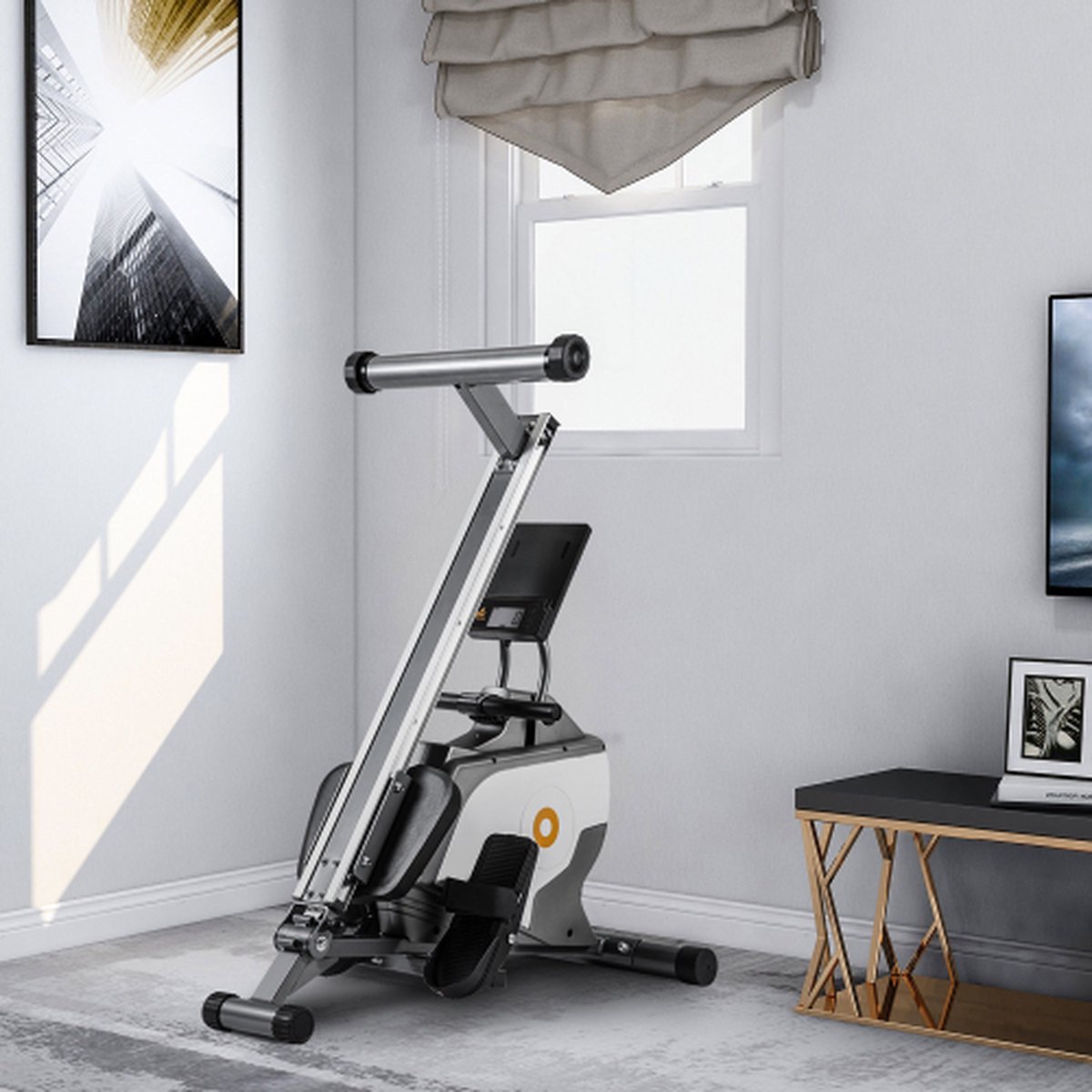 Magnetische Opvouwbare Roeitrainer met LED-monitor