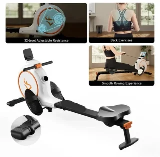 Magnetische Roeimachine Bluetooth Wit