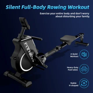 Magnetische Roeitrainer Met LCD Zwart 120KG