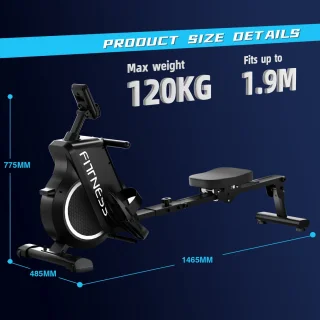 Magnetische Roeitrainer Met LCD Zwart 120KG