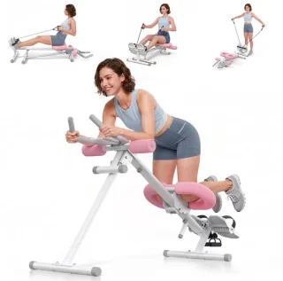 MERACH buikspiertrainer en roeitrainer 4-in-1
