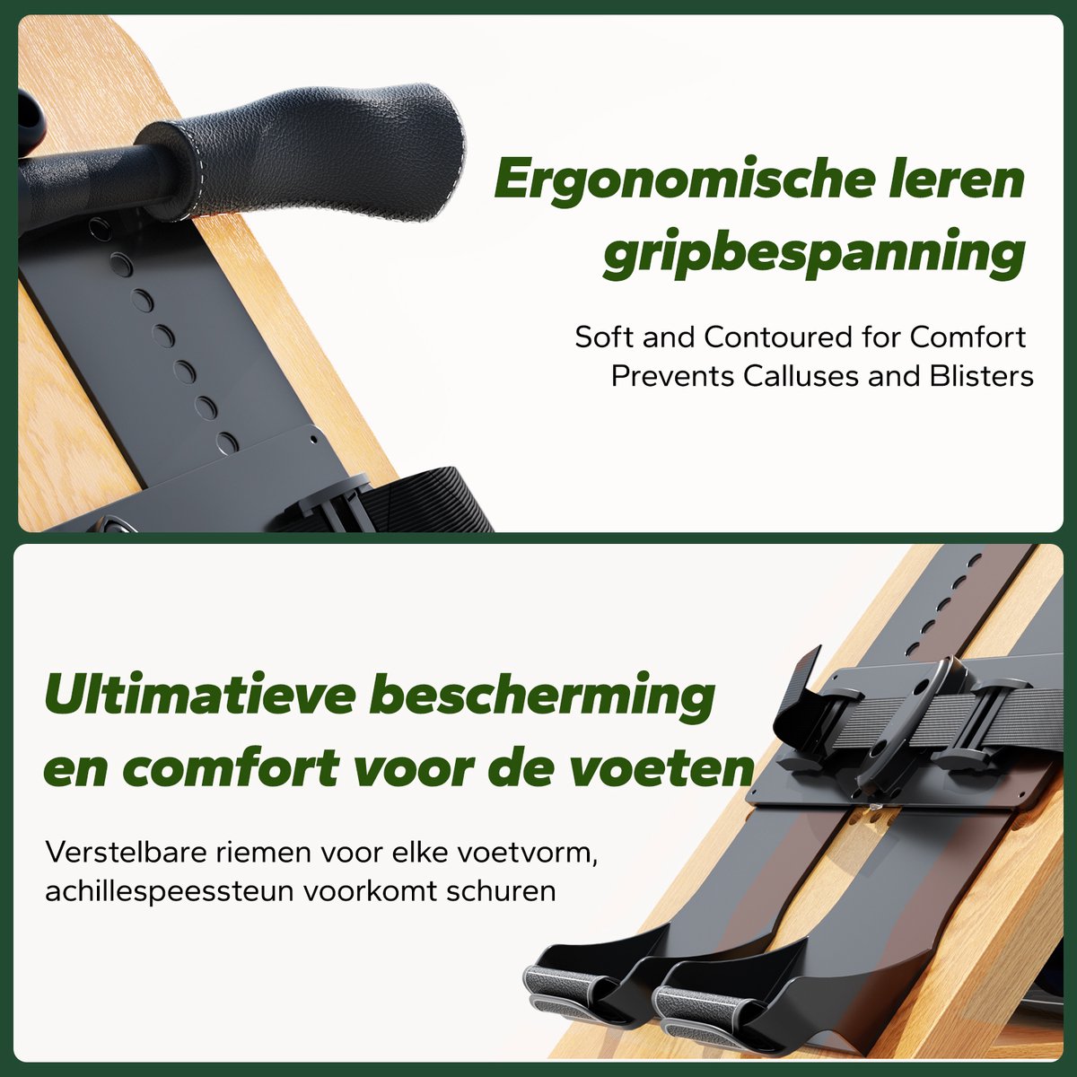 Wat vinden we goed aan de MERACH Eiken Waterroeimachine