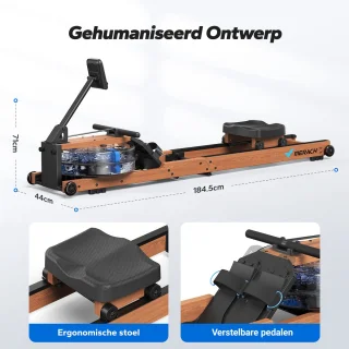 MERACH Houten roeimachine