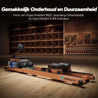 MERACH Houten roeimachine