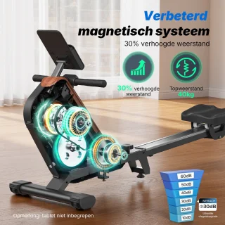 MERACH Roeitrainer - Magnetisch Roeitoestel