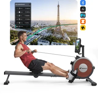 MERACH Smart Roeitrainer met 15,6 inch HD-scherm