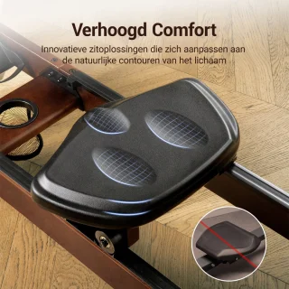 Merach Waterroeimachine Ergonomisch model met Bluetooth-monitor