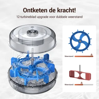 Merach Waterroeimachine Ergonomisch model met Bluetooth-monitor