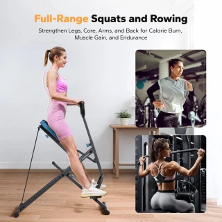 Mila Shop Squat Rack & Roeiapparaat 2-in-1