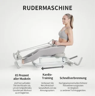 MKSS® Inklapbare Roeitrainer Wit