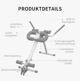 MKSS® Inklapbare Roeitrainer Wit