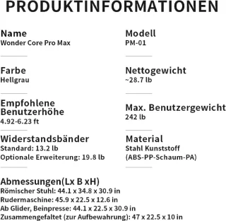 MKSS® Inklapbare Roeitrainer Wit