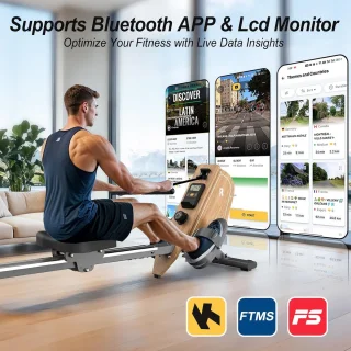 MKSS® Inklapbare Roeitrainer Zwart