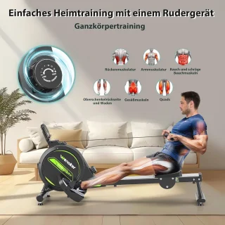 Opvouwbare magnetische roeimachine