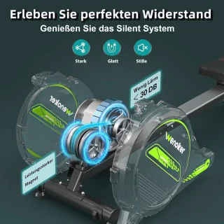 Opvouwbare magnetische roeimachine