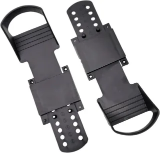 Pedaalset roeimachine - 31 x 10 cm - zwart