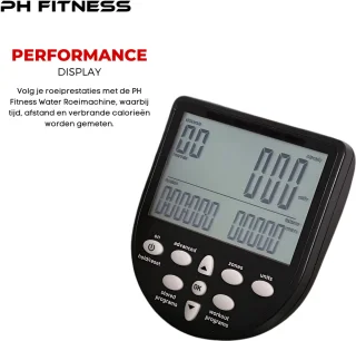 PH Fitness Opklapbare Houten Roeitrainer