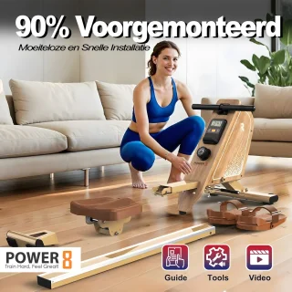 Power-8 OR3 Waterroeimachine Houten Roeitrainer