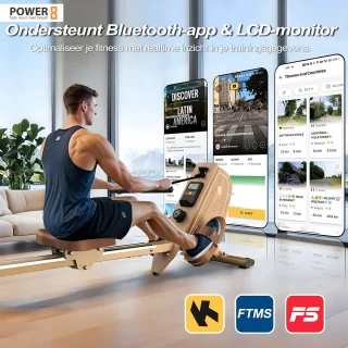Power-8 OR3 Waterroeimachine Houten Roeitrainer