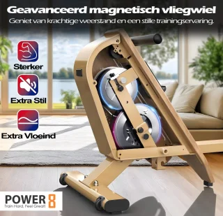 Power-8 OR3 Waterroeimachine Houten Roeitrainer