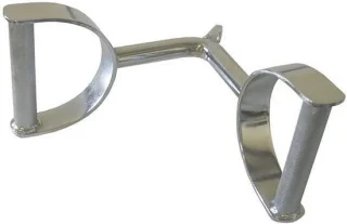 Roeigreep draaischarnier 38.4 cm zilver