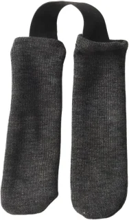 Roeihandvat hoezen - grip beschermers - 17 cm - zwart