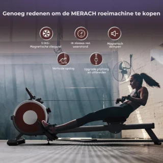 Roeimachine Inklapbaar Fitness Met Bluetooth